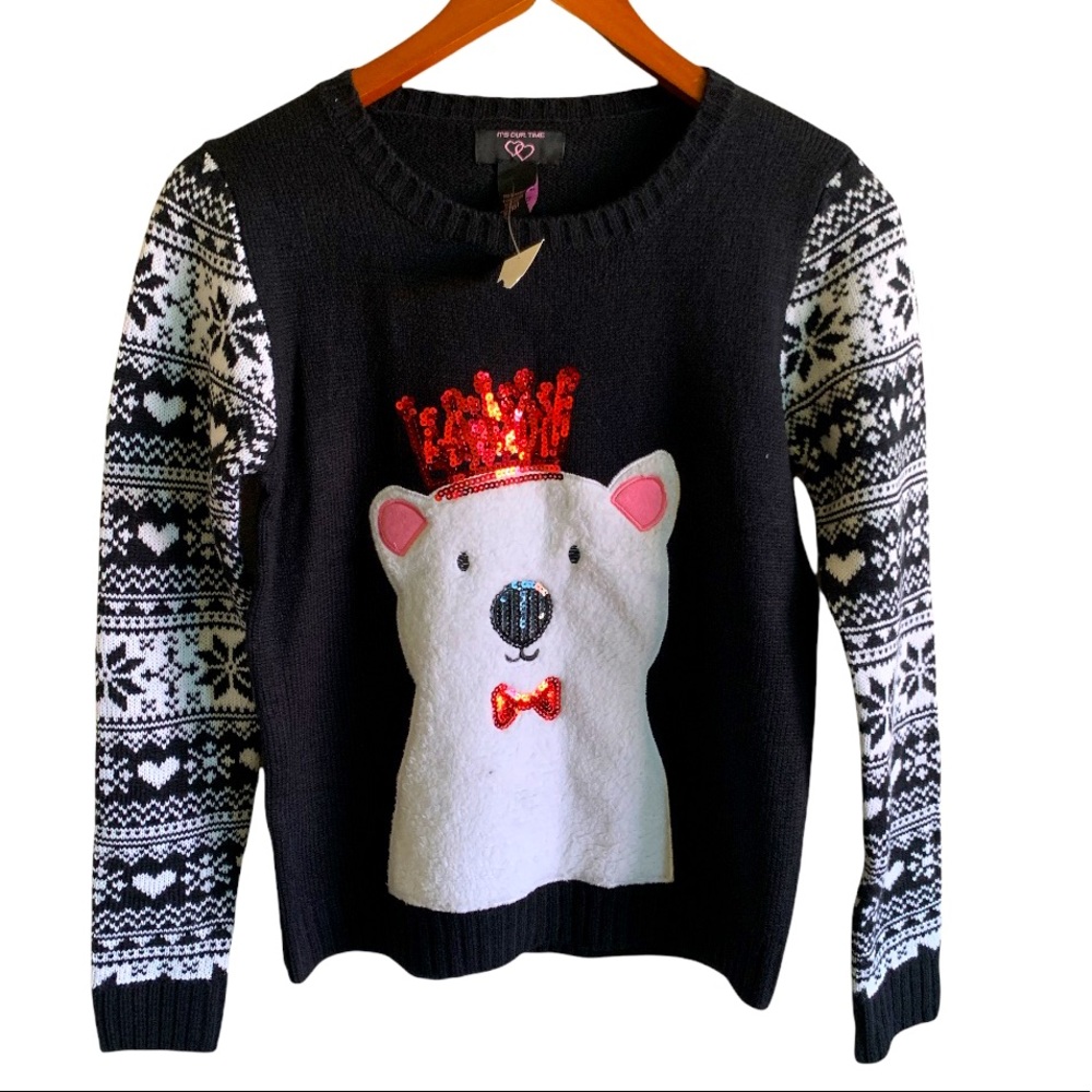 Girls Cozy  embellished sweater.